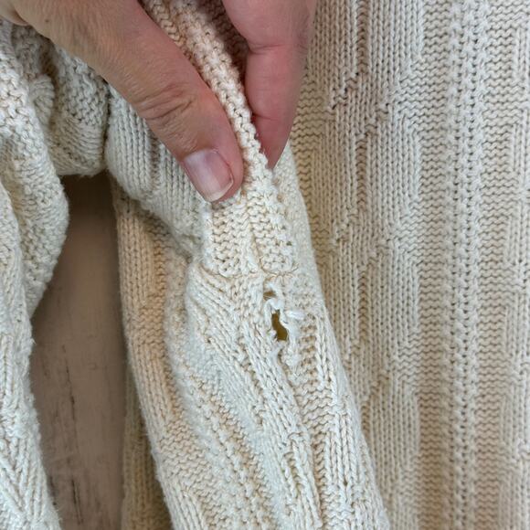 VTG Nutmeg Cable Knit Major League Baseball Players Alumni Sweater Size Large - Picture 10 of 15